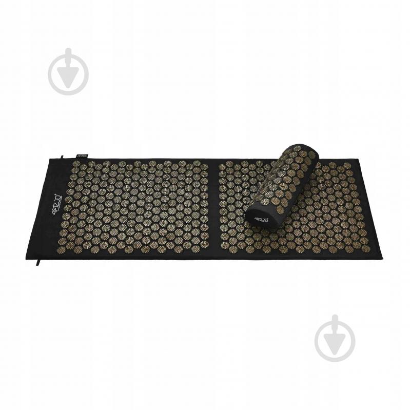 Килимок акупунктурний 4fizjo з валиком Classic Mat XL Аплікатор Кузнєцова 4FJ0346 Black/Gold (P-5907739315052) - фото 4