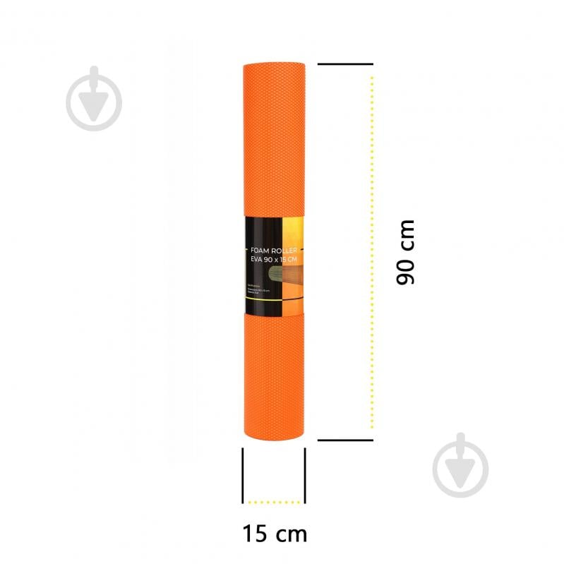 Массажный ролик Cornix EVA+ 90x15 см XR-0312 Orange - фото 8