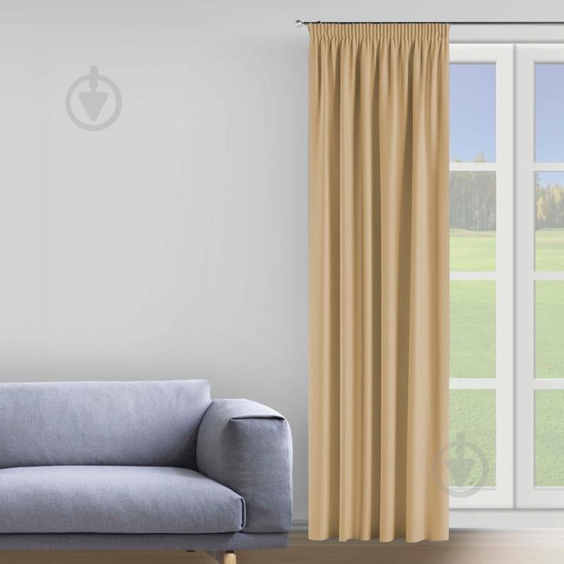 Штора VELOUR 275х150 кремовий La Nuit - фото 1 Штора VELOUR 275х150 кремовий La Nuit - фото 1