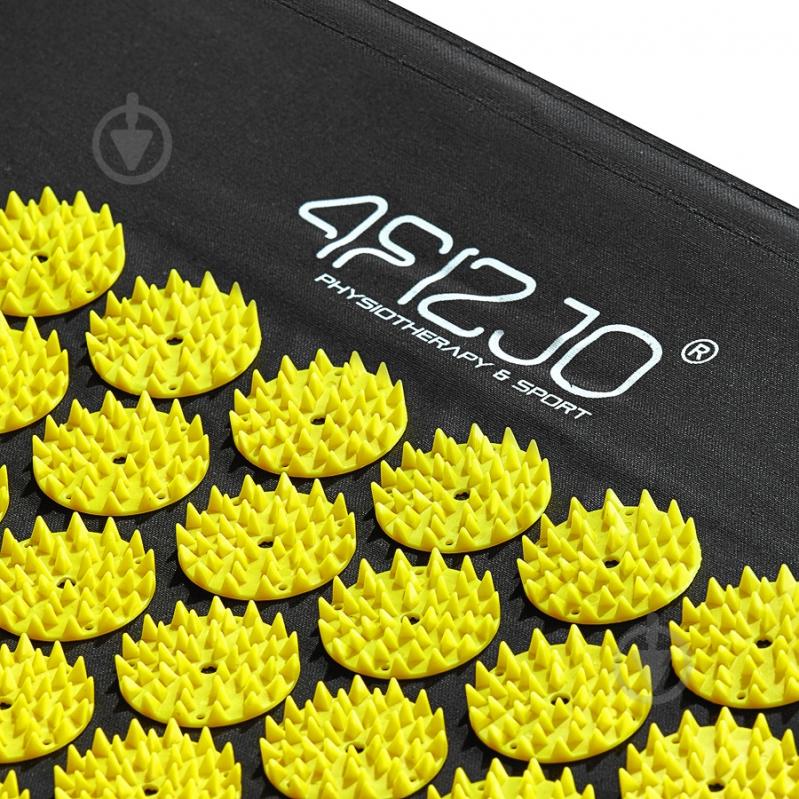 Килимок акупунктурний 4fizjo з валиком Classic Mat Аплікатор Кузнєцова 4FJ0086 Black/Yellow (P-5907739310613) - фото 5