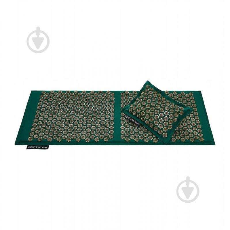 Килимок акупунктурний 4fizjo з подушкою Eco Mat XL Аплікатор Кузнєцова 4FJ0290 Navy Green/Gold (P-5907739313614) - фото 3