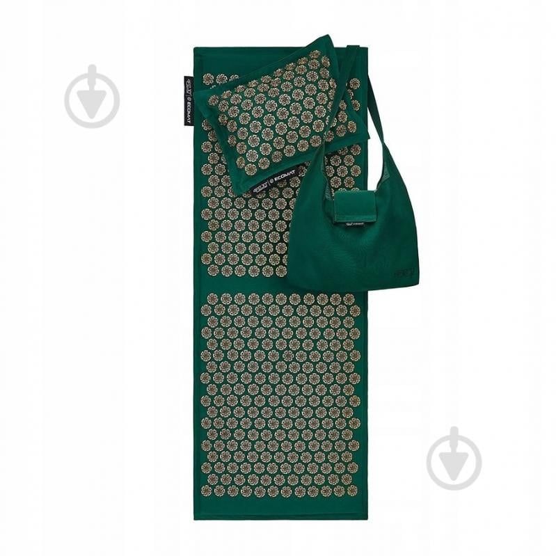 Килимок акупунктурний 4fizjo з подушкою Eco Mat XL Аплікатор Кузнєцова 4FJ0290 Navy Green/Gold (P-5907739313614) - фото 4