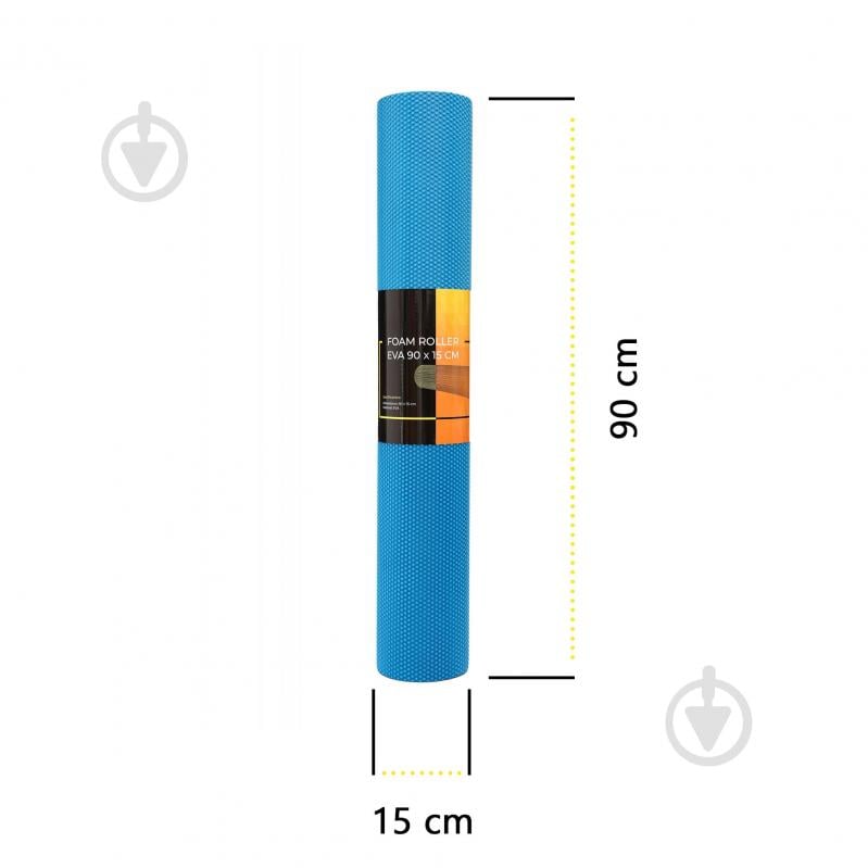 Масажний ролик Cornix EVA+ 90x15 см XR-0316 Blue - фото 8