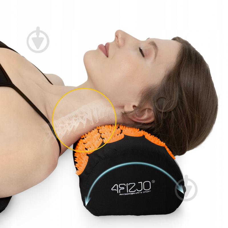 Коврик акупунктурный 4fizjo Classic Mat Аппликатор Кузнецова 4FJ0042 Black/Orange (P-5907222931752) - фото 4