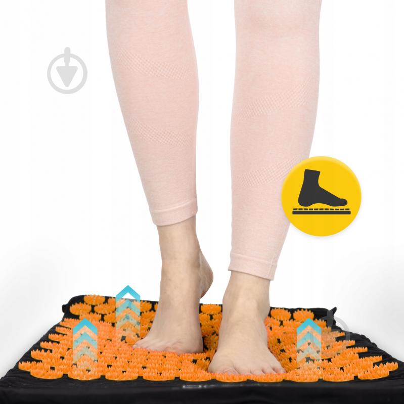 Коврик акупунктурный 4fizjo Classic Mat Аппликатор Кузнецова 4FJ0042 Black/Orange (P-5907222931752) - фото 11