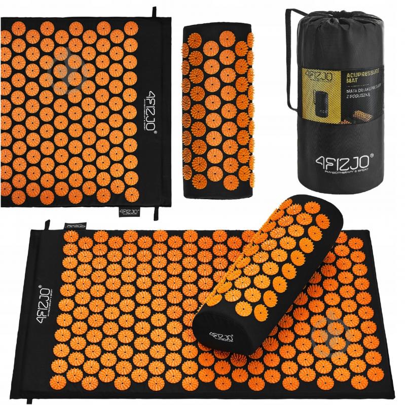 Коврик акупунктурный 4fizjo Classic Mat Аппликатор Кузнецова 4FJ0042 Black/Orange (P-5907222931752) - фото 4