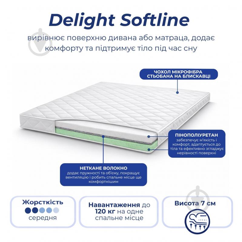 Матрас-топпер Softline Delight 90x200 см - фото 2