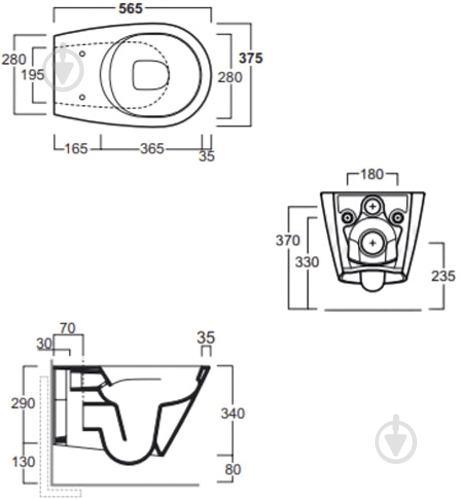 Унітаз підвісний Simas Gambassi GA18CM із сидінням - фото 2 Унітаз підвісний Simas Gambassi GA18CM із сидінням - фото 2