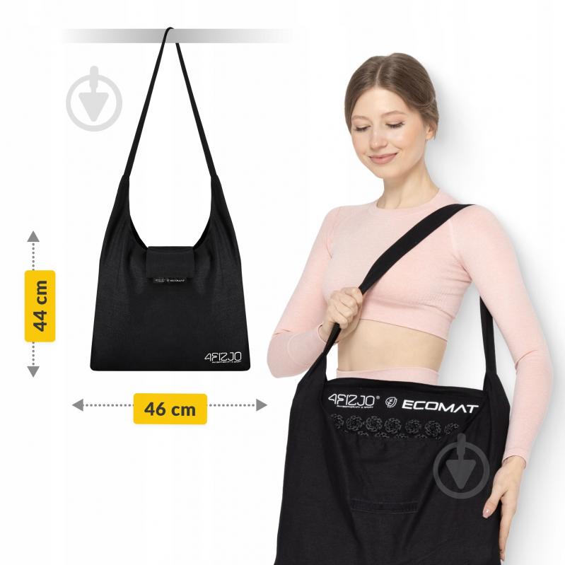 Коврик акупунктурный 4fizjo с подушкой Eco Mat Аппликатор Кузнецова 4FJ0208 Black/Black (P-5907739312563) - фото 4