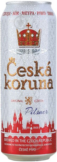 Пиво Ceska Koruna Pilsner світле фільтроване 4.1% 0,5 л - фото 1