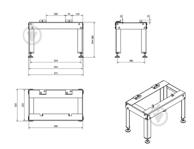 Подставка под каминную топку ILDNORD - фото 2 Подставка под каминную топку ILDNORD - фото 2