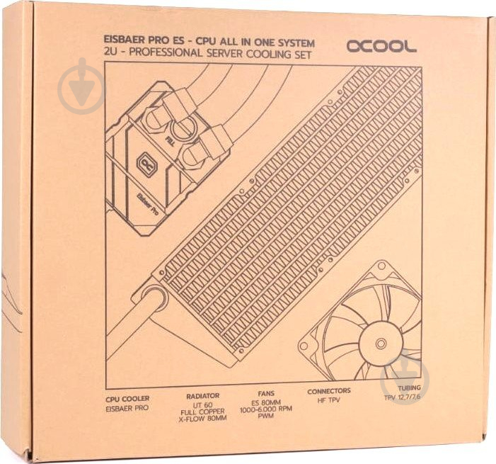 Система водяного охолодження Alphacool Pro ES Triple 80 мм(11972) - фото 9