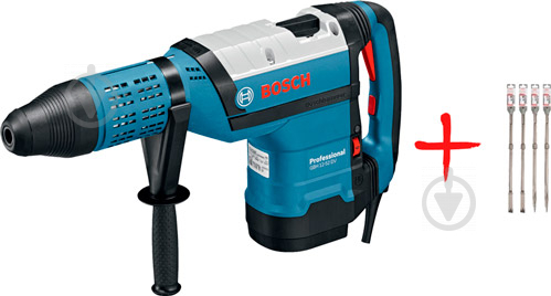 Перфоратор Bosch Professional GBH 12-52 DV + 4 зубила RTec 0615990J8R - фото 1