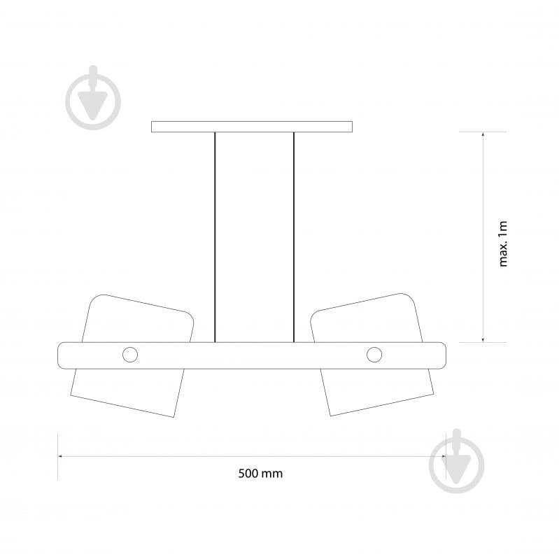 Люстра подвесная LIGHT SET KONVALIA RL 160 2x/E27 черный/дерево - фото 4