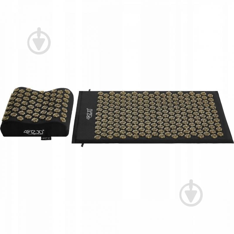 Коврик акупунктурный 4fizjo с подушкой Ergo Mat Аппликатор Кузнецова 4FJ0381 Black/Gold (P-5907739313881) - фото 3