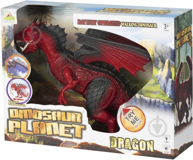 Динозавр Same Toy Dinosaur Planet Дракон красный со светом и звуком RS6169AUt - фото 11