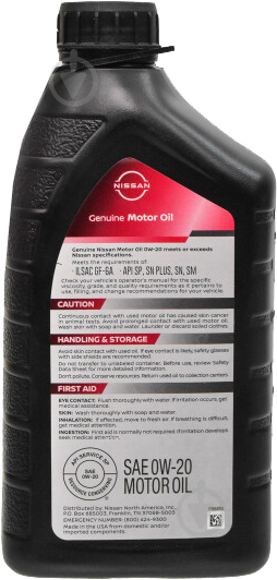 Моторне мастило Nissan Genuine Motor Oil 0W-20 0,946 л (999PK000W20N) - фото 2