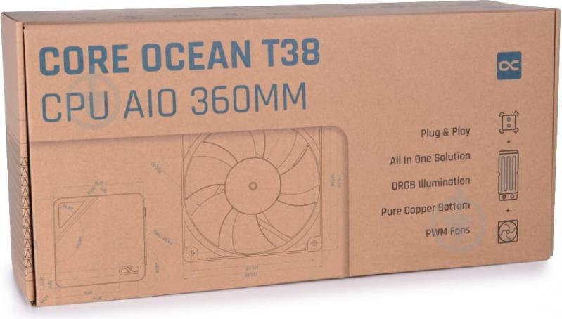 Система водного охлаждения Alphacool Core Ocean T38 AIO 360 мм (13052) - фото 8