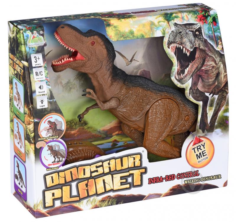 Динозавр Same Toy Dinosaur Planet зі світлом і звуком коричневий RS6123AUt - фото 11