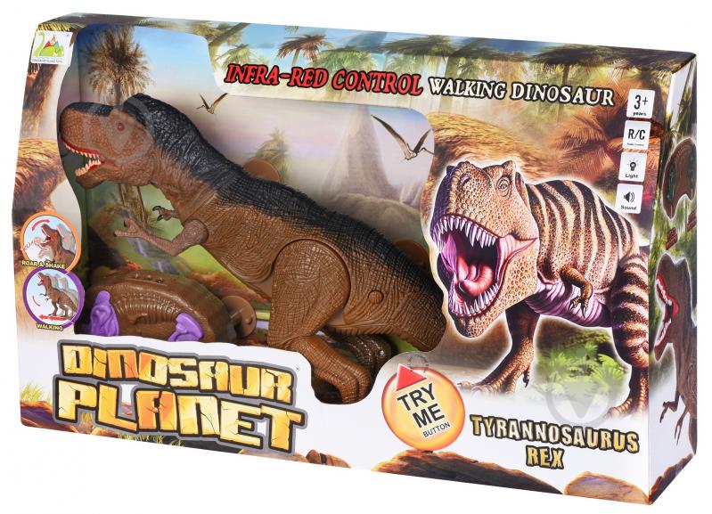 Динозавр Same Toy Dinosaur Planet со светом и звуком коричневый RS6133Ut - фото 11