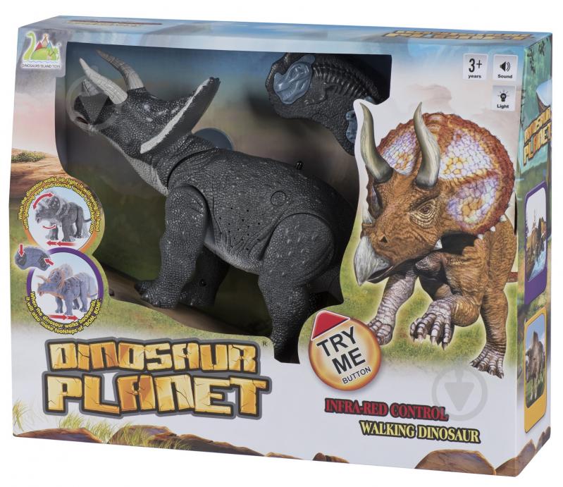 Динозавр Same Toy Dinosaur Planet зі світлом і звуком сірий RS6137BUt - фото 9