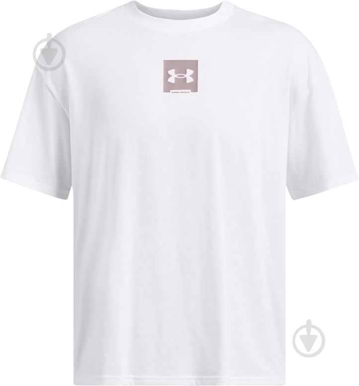 Футболка Under Armour UA M HW OS SM BOX SS 1386803-100 р.XL белый - фото 4