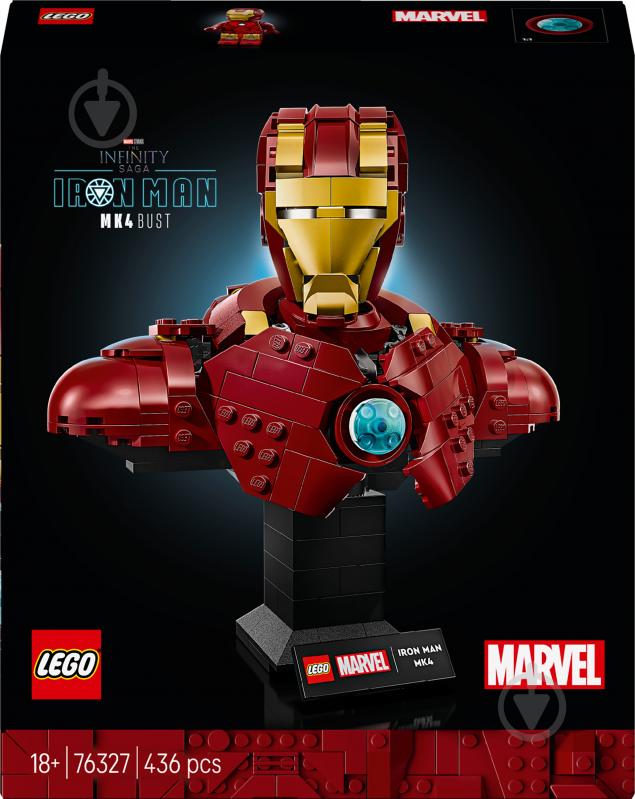 Конструктор LEGO Super Heroes Marvel Бюст Залізної Людини MK4 76327 - фото 1 Конструктор LEGO Super Heroes Marvel Бюст Залізної Людини MK4 76327 - фото 1