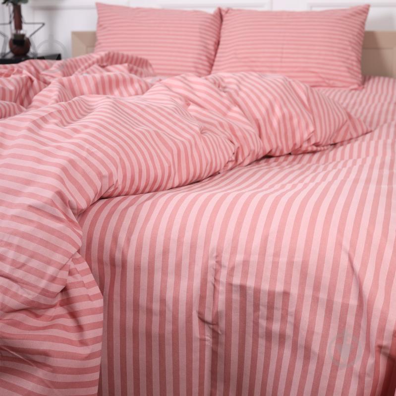 Комплект постельного белья 17-0607 Stripe Pink Бязь 2х143х210 см розовый MirSon - фото 4