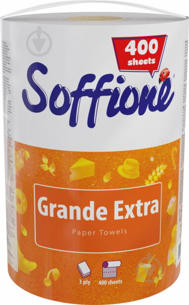 Бумажные полотенца Soffione Grande Extra трехслойная 1 шт. - фото 1
