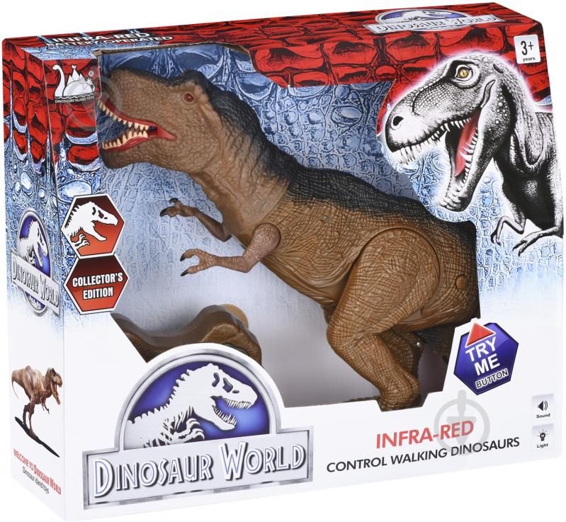 Динозавр Same Toy Dinosaur World зі світлом і звуком коричневий RS6123Ut - фото 11