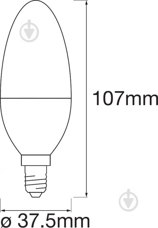 Умная лампа Ledvance SMART+ WiFi Candle Tunable White 5 Вт B39 матовая E14 220 В 2700-6500 К - фото 3