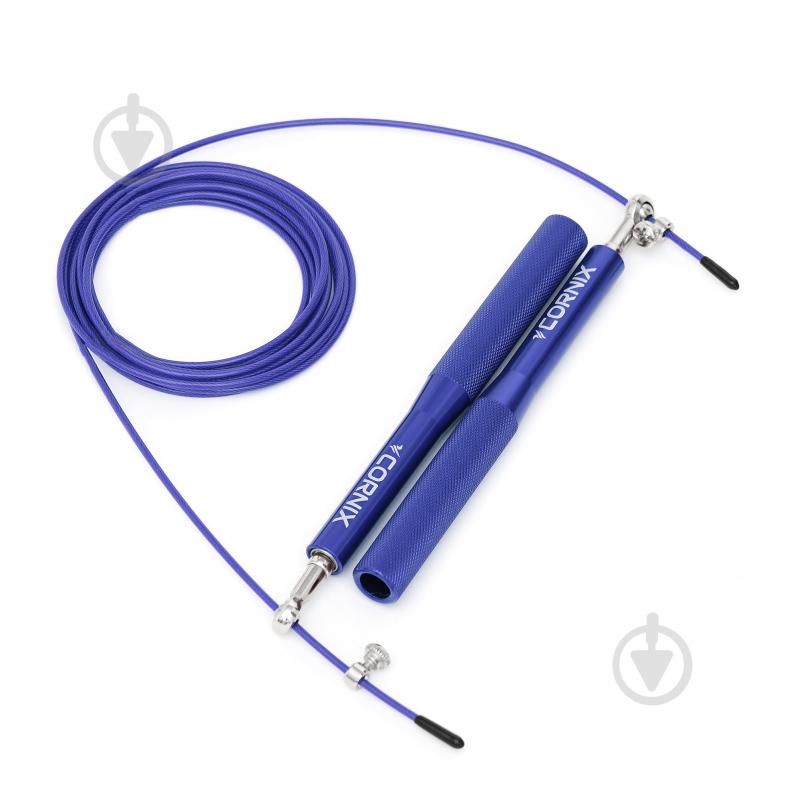 Скакалка Cornix скоростная для кроссфита Speed Rope XR-0153 Blue - фото 3