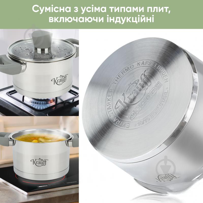Кастрюля с крышкой Krauff Elite 1,3 л 26-238-054 - фото 5