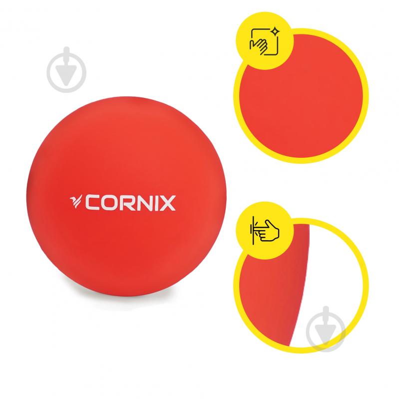 Массажный мяч Cornix Lacrosse Ball 6,3 см XR-0117 Red - фото 4