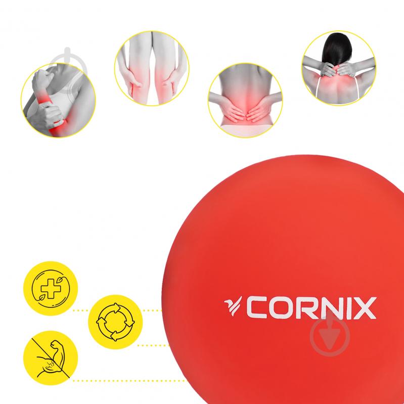 Массажный мяч Cornix Lacrosse Ball 6,3 см XR-0117 Red - фото 5