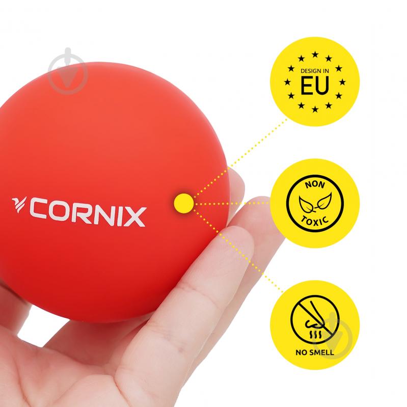 Массажный мяч Cornix Lacrosse Ball 6,3 см XR-0117 Red - фото 2