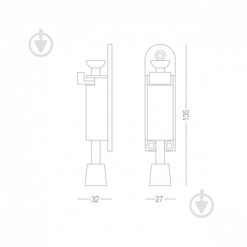 Стопор дверной MVM M-127 SN матовый никель - фото 2