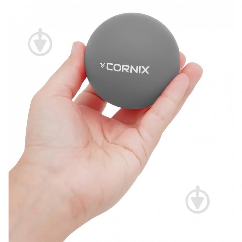 Массажный мяч Cornix Lacrosse Ball 6.3 см XR-0120 Grey - фото 2