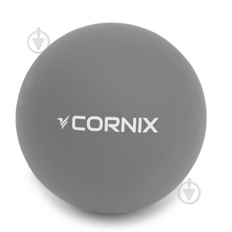 Массажный мяч Cornix Lacrosse Ball 6.3 см XR-0120 Grey - фото 1