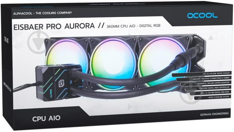 Система водного охлаждения Alphacool Eisbaer Pro Aurora 360 (11771) - фото 8