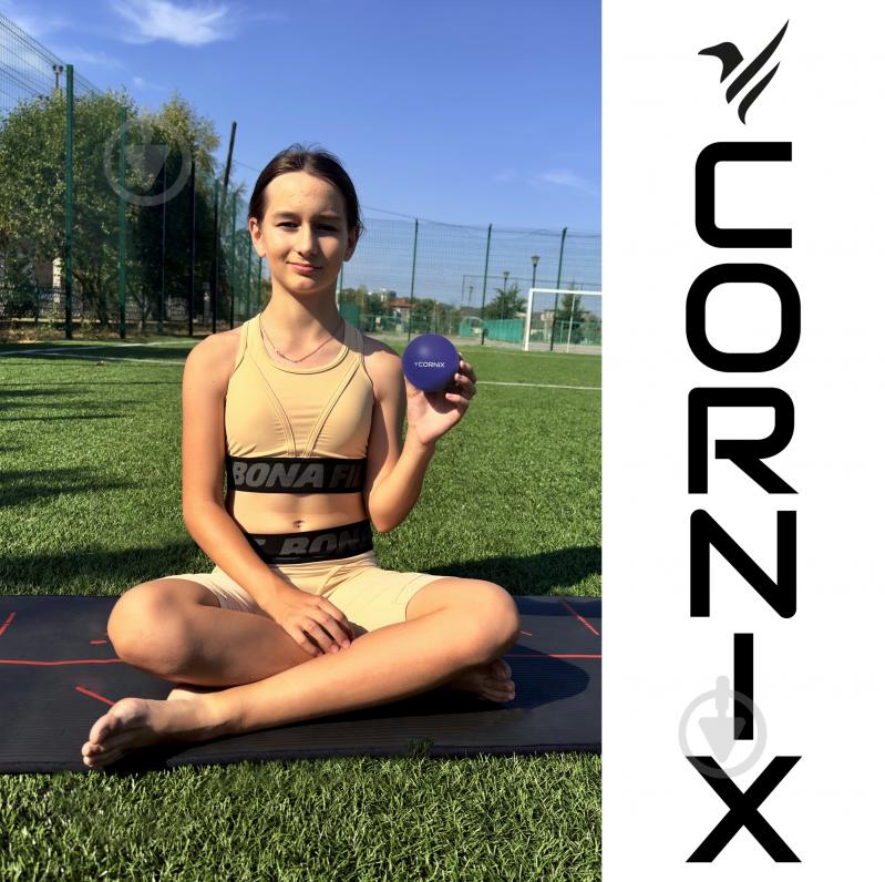 Масажний м'яч Cornix Lacrosse Ball 6.3 см XR-0229 Navy Blue - фото 3