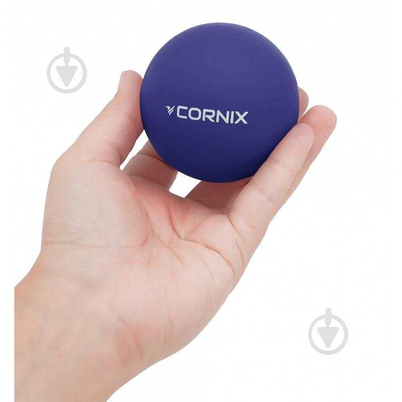 Масажний м'яч Cornix Lacrosse Ball 6.3 см XR-0229 Navy Blue - фото 5
