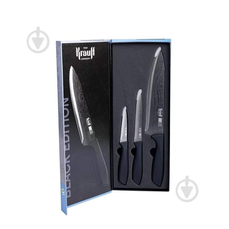 Набір ножів Krauff Black Edition 3 предмети 29-305-150 - фото 3 Набір ножів Krauff Black Edition 3 предмети 29-305-150 - фото 3