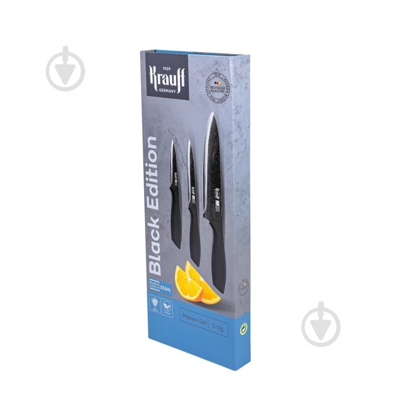 Набір ножів Krauff Black Edition 3 предмети 29-305-150 - фото 2 Набір ножів Krauff Black Edition 3 предмети 29-305-150 - фото 2