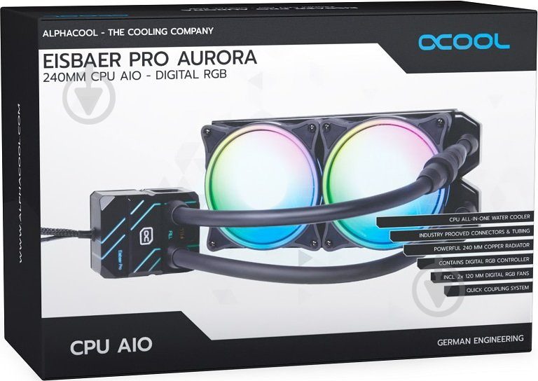 Система водяного охолодження Alphacool Pro Aurora 240 AIO (11772) - фото 10