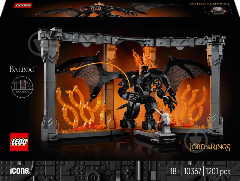 Конструктор LEGO Icons Володар перснів: Балроґ. Книжковий куточок 10367 - фото 1 Конструктор LEGO Icons Володар перснів: Балроґ. Книжковий куточок 10367 - фото 1