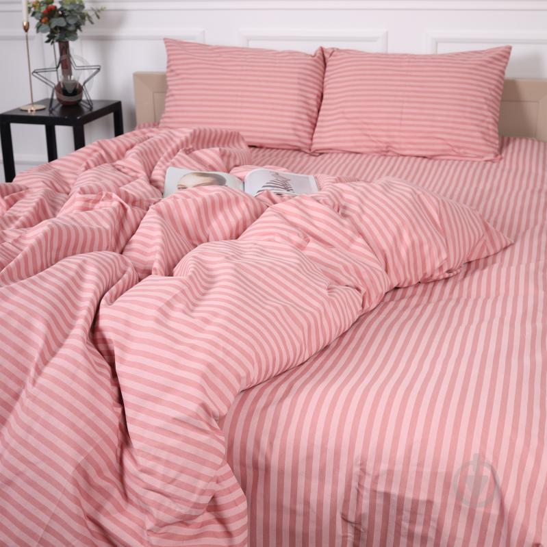 Комплект постельного белья 17-0607 Stripe Pink Бязь 2х160х220 см розовый MirSon - фото 5