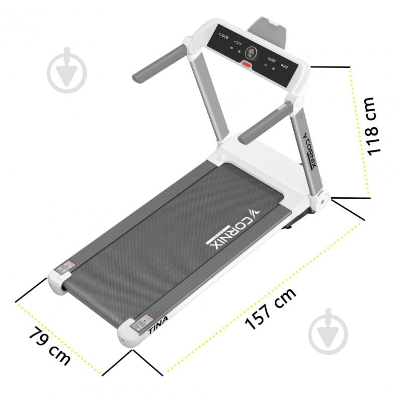 Бігова доріжка Tina White/Grey Cornix - фото 7