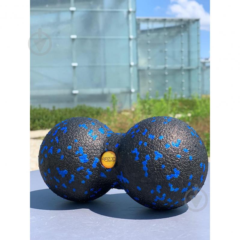 Массажный мяч 4fizjo EPP DuoBall 08 Black/Blue (P-5907222931318) - фото 7