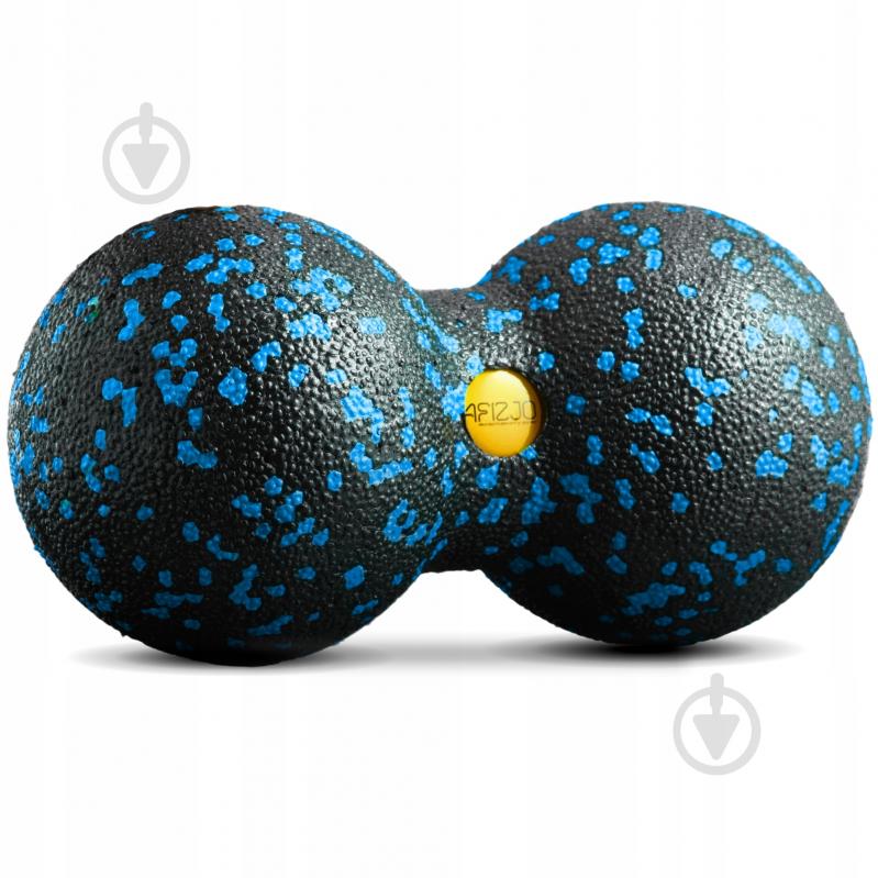 Массажный мяч 4fizjo EPP DuoBall 08 Black/Blue (P-5907222931318) - фото 1